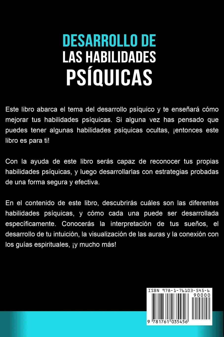 Rückseite: 9781761035456 | Desarrollo de las Habilidades Psíquicas | Kristin Komak | Taschenbuch