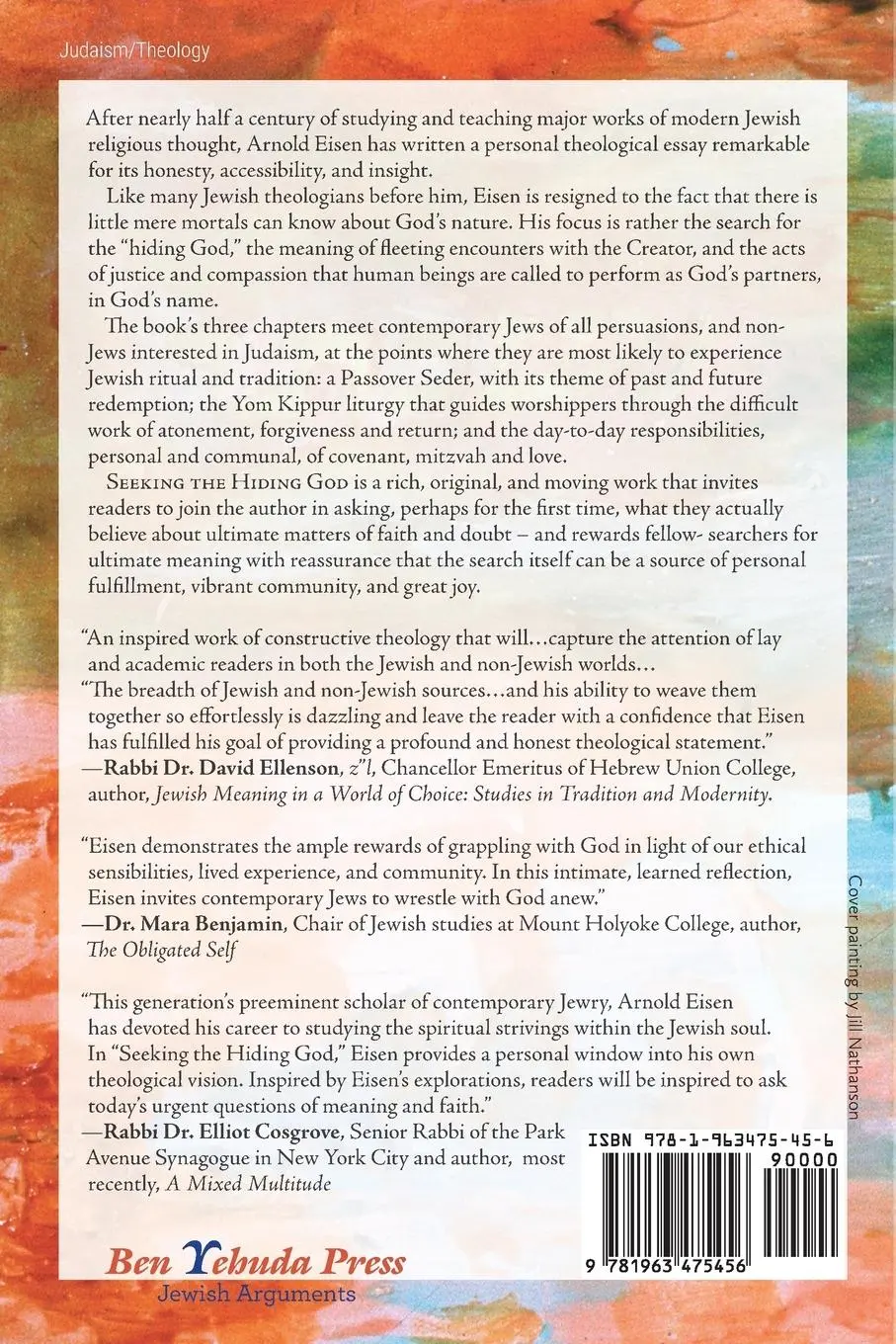 Rückseite: 9781963475456 | Seeking the Hiding God | A Personal Theological Essay | Arnold Eisen