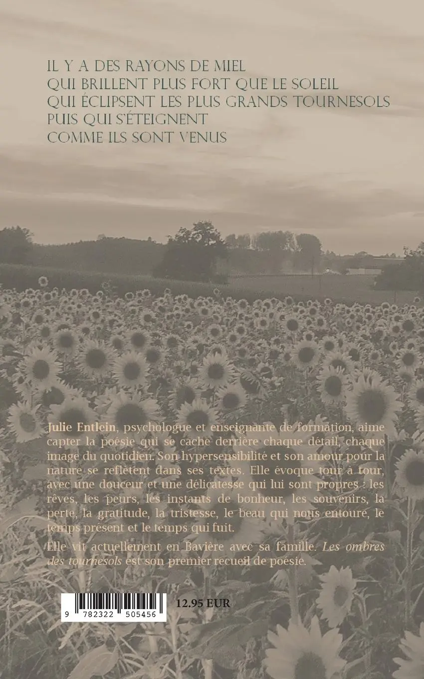 Rückseite: 9782322505456 | Les ombres des tournesols | Julie Entlein | Taschenbuch | Paperback