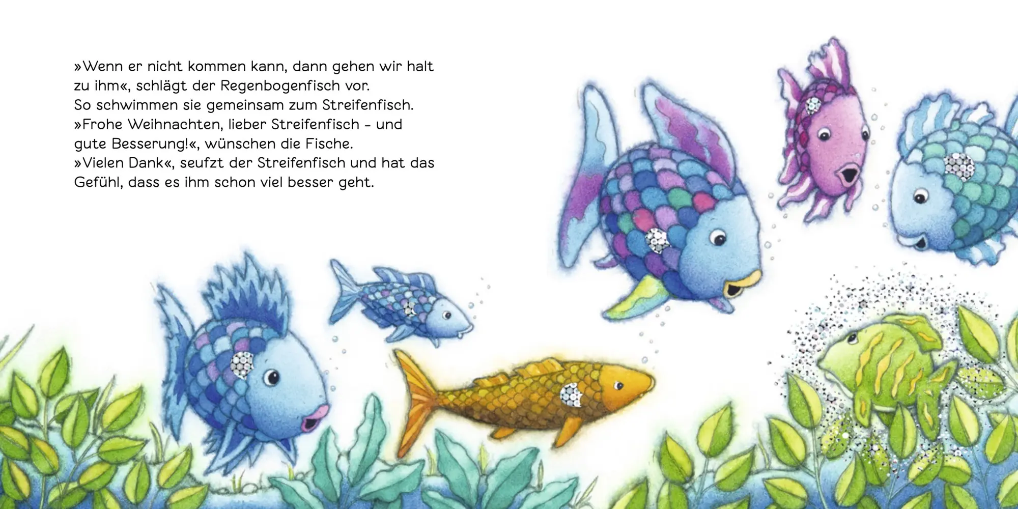 Bild: 9783314105456 | Frohe Weihnachten, Regenbogenfisch | Marcus Pfister | Buch | 14 S.