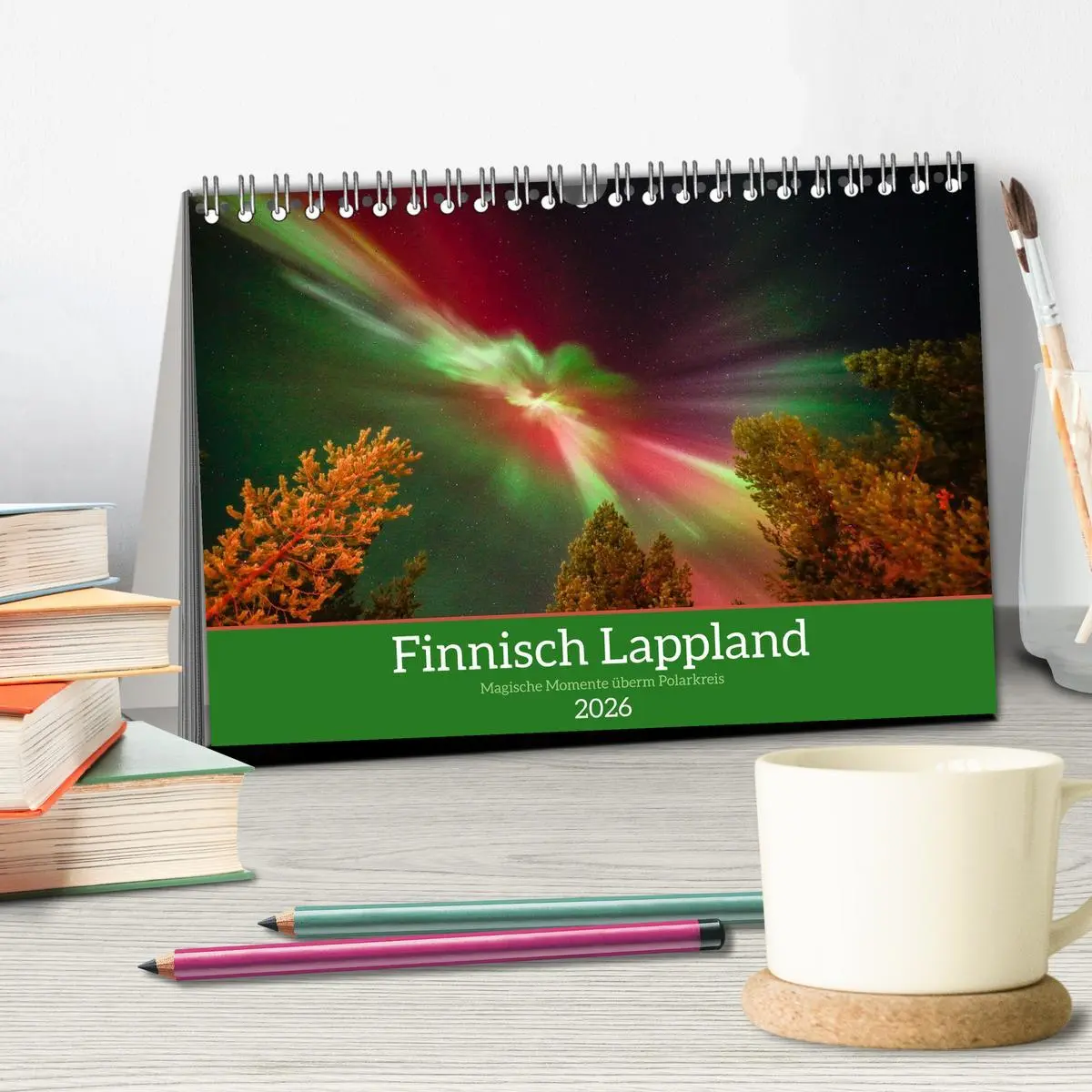 Bild: 9783516235456 | Finnisch Lappland (Tischkalender 2026 DIN A5 quer), CALVENDO...