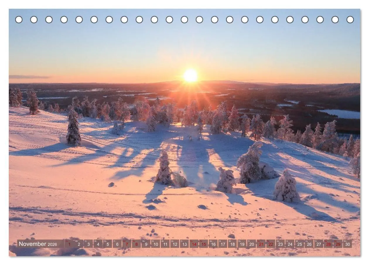 Bild: 9783516235456 | Finnisch Lappland (Tischkalender 2026 DIN A5 quer), CALVENDO...