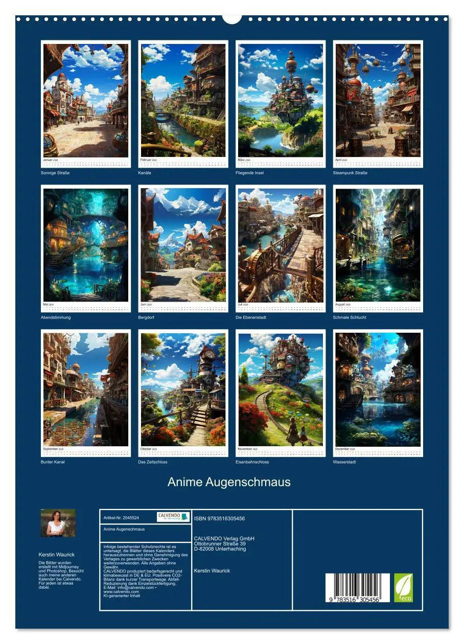 Bild: 9783516305456 | Anime Augenschmaus (hochwertiger Premium Wandkalender 2026 DIN A2...