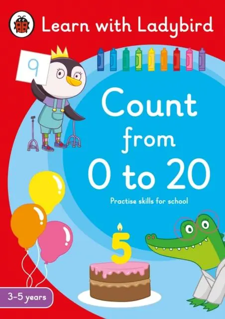 Cover: 9780241515556 | Count from 0 to 20: A Learn with Ladybird Activity Book 3-5 years