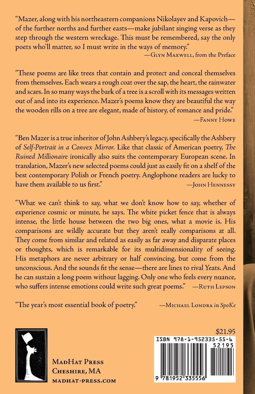 Rückseite: 9781952335556 | The Ruined Millionaire | Ben Mazer | Taschenbuch | Englisch | 2023