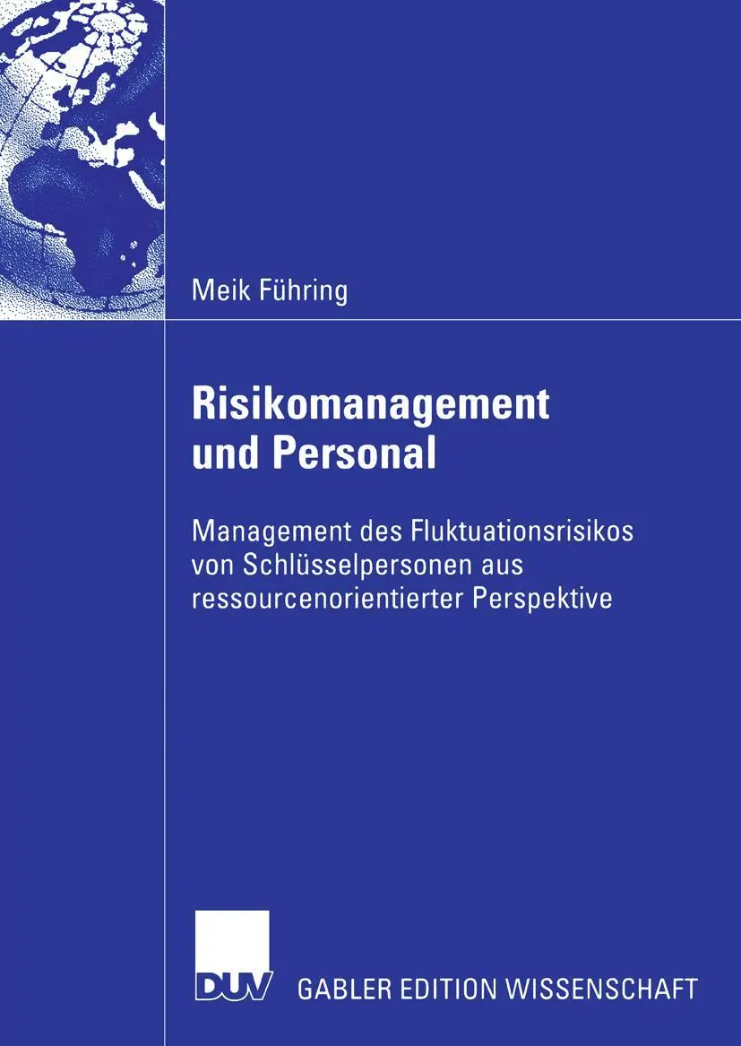 Cover: 9783835005556 | Risikomanagement und Personal | Meik Führing | Taschenbuch | xxiv