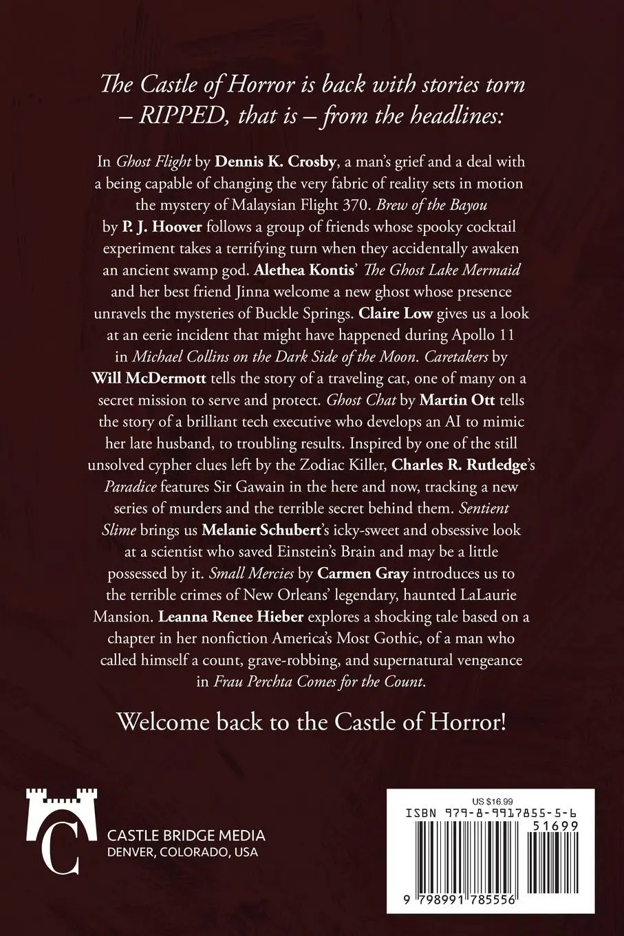 Rückseite: 9798991785556 | Castle of Horror Anthology Volume 12 | In Churl Yo (u. a.) | Buch