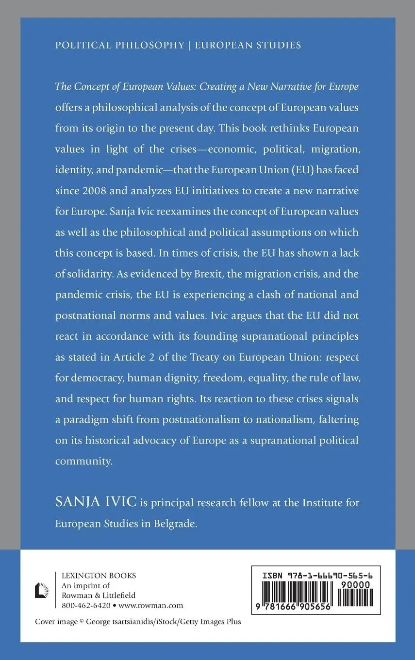 Rückseite: 9781666905656 | The Concept of European Values | Creating a New Narrative for Europe