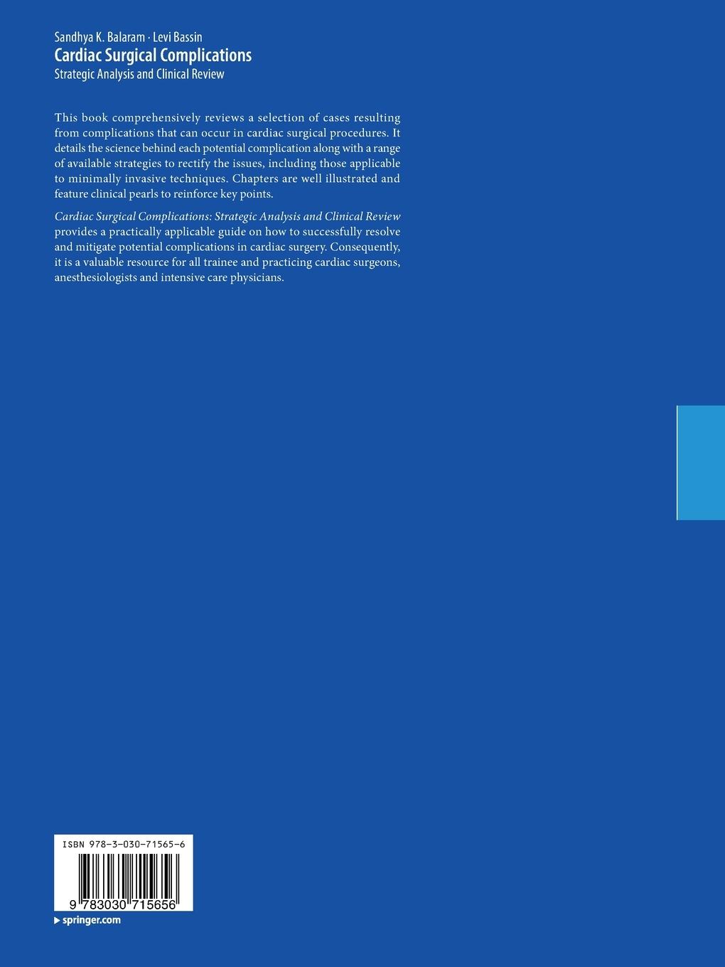 Rückseite: 9783030715656 | Cardiac Surgical Complications | Levi Bassin (u. a.) | Taschenbuch