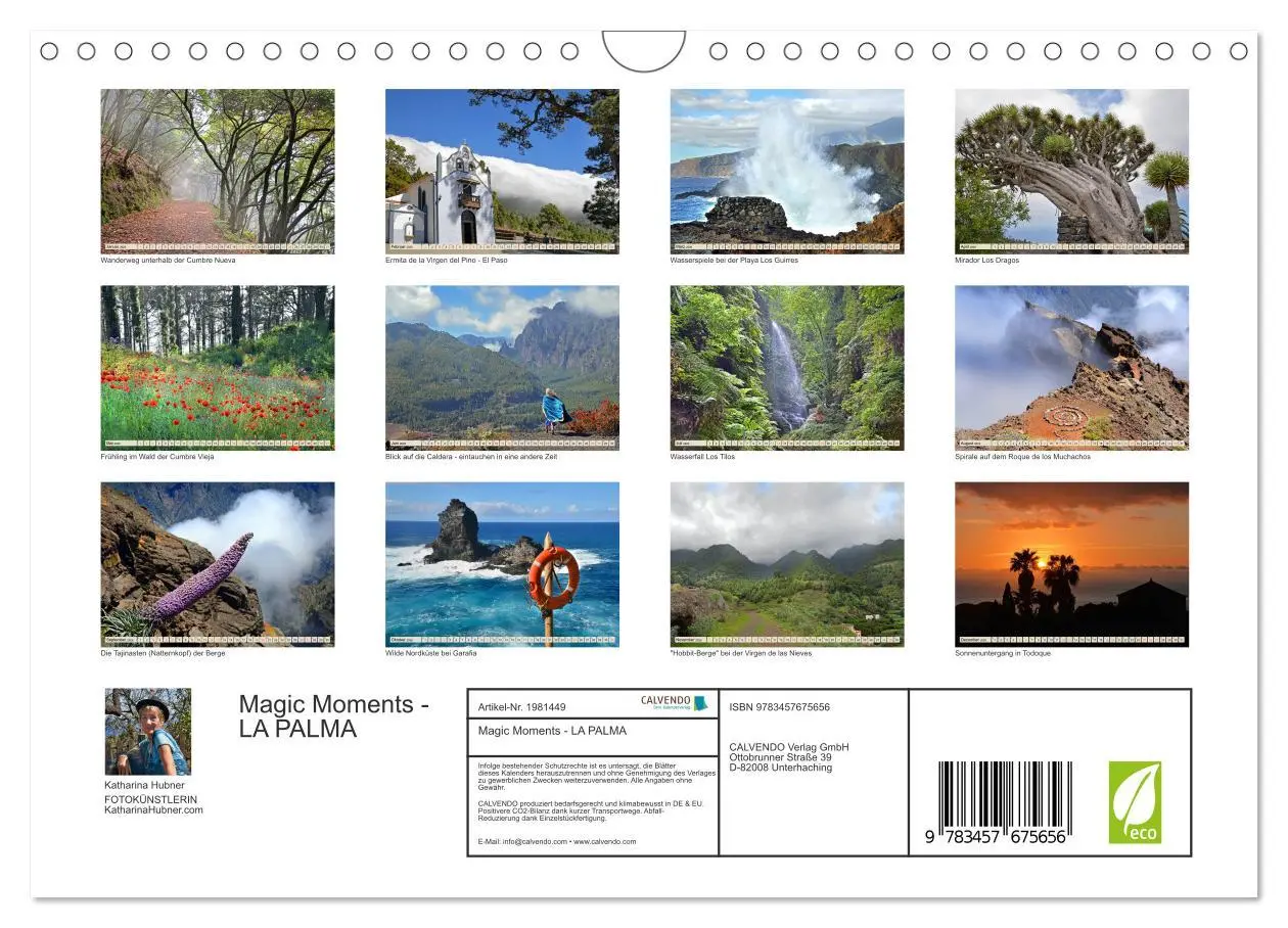 Bild: 9783457675656 | Magic Moments - LA PALMA (Wandkalender 2026 DIN A4 quer), CALVENDO...
