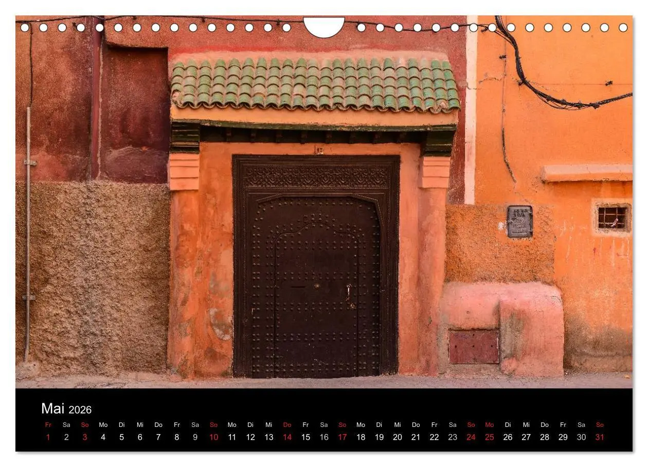 Bild: 9783516215656 | Marokko 2026 (Wandkalender 2026 DIN A4 quer), CALVENDO Monatskalender