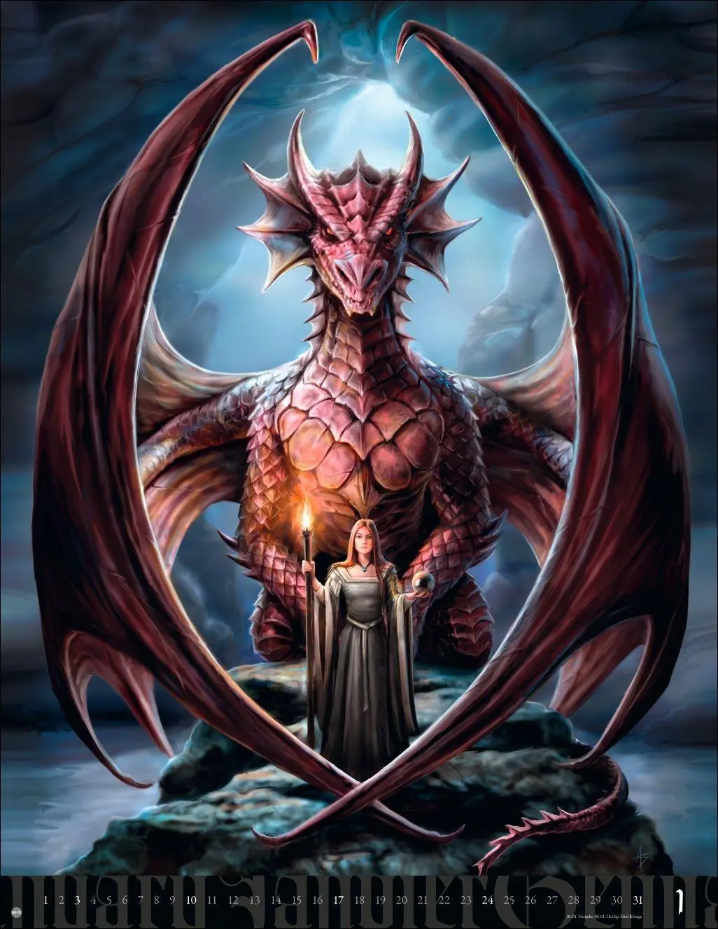 Bild: 9783756415656 | Anne Stokes: Mystic World Posterkalender 2027 | Anne Stokes | Kalender