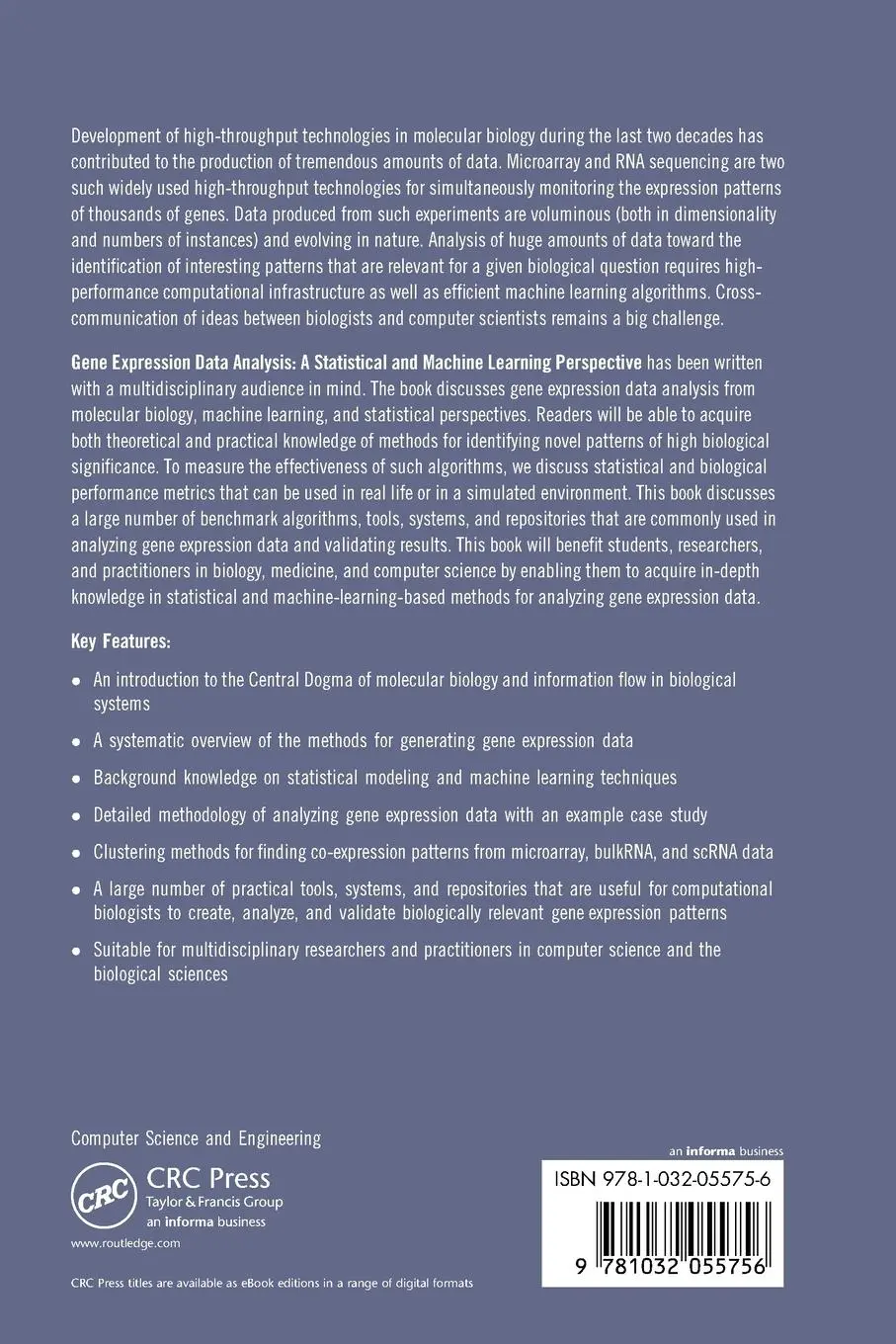 Rückseite: 9781032055756 | Gene Expression Data Analysis | Pankaj Barah (u. a.) | Taschenbuch