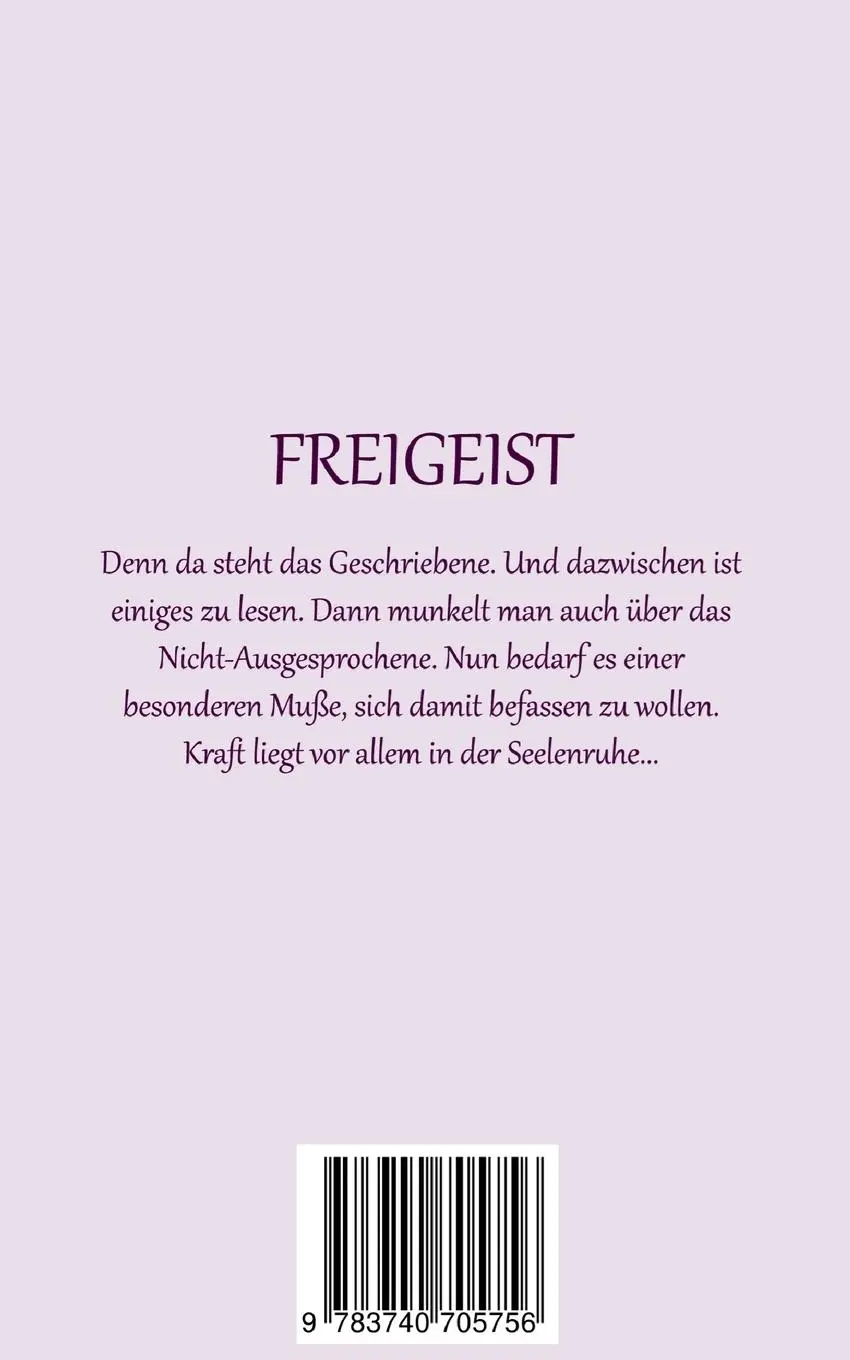 Rückseite: 9783740705756 | Freigeist | Handbüchlein | Andreas Jesse | Taschenbuch | 116 S. | 2022