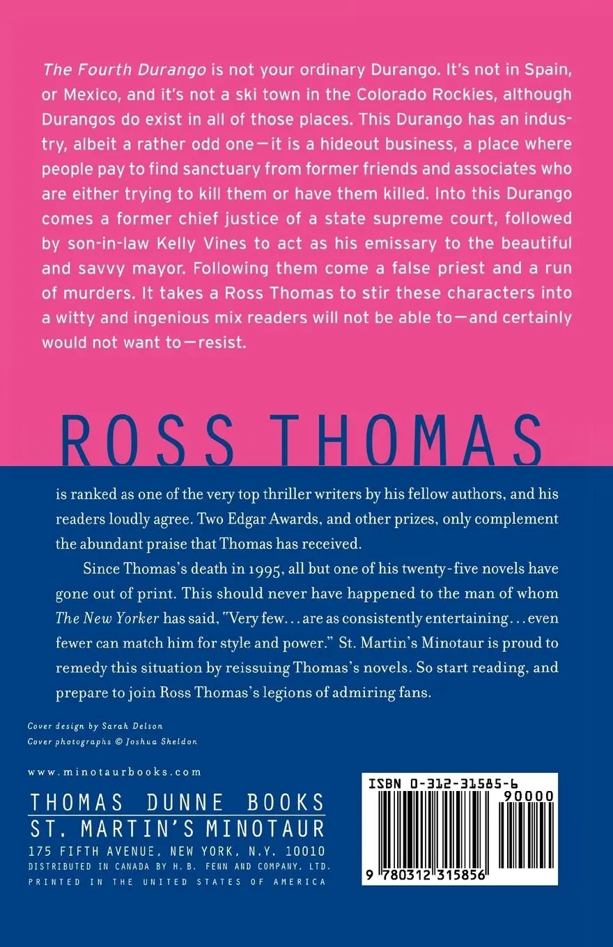 Rückseite: 9780312315856 | The Fourth Durango | Ross Thomas | Taschenbuch | Englisch | 2003