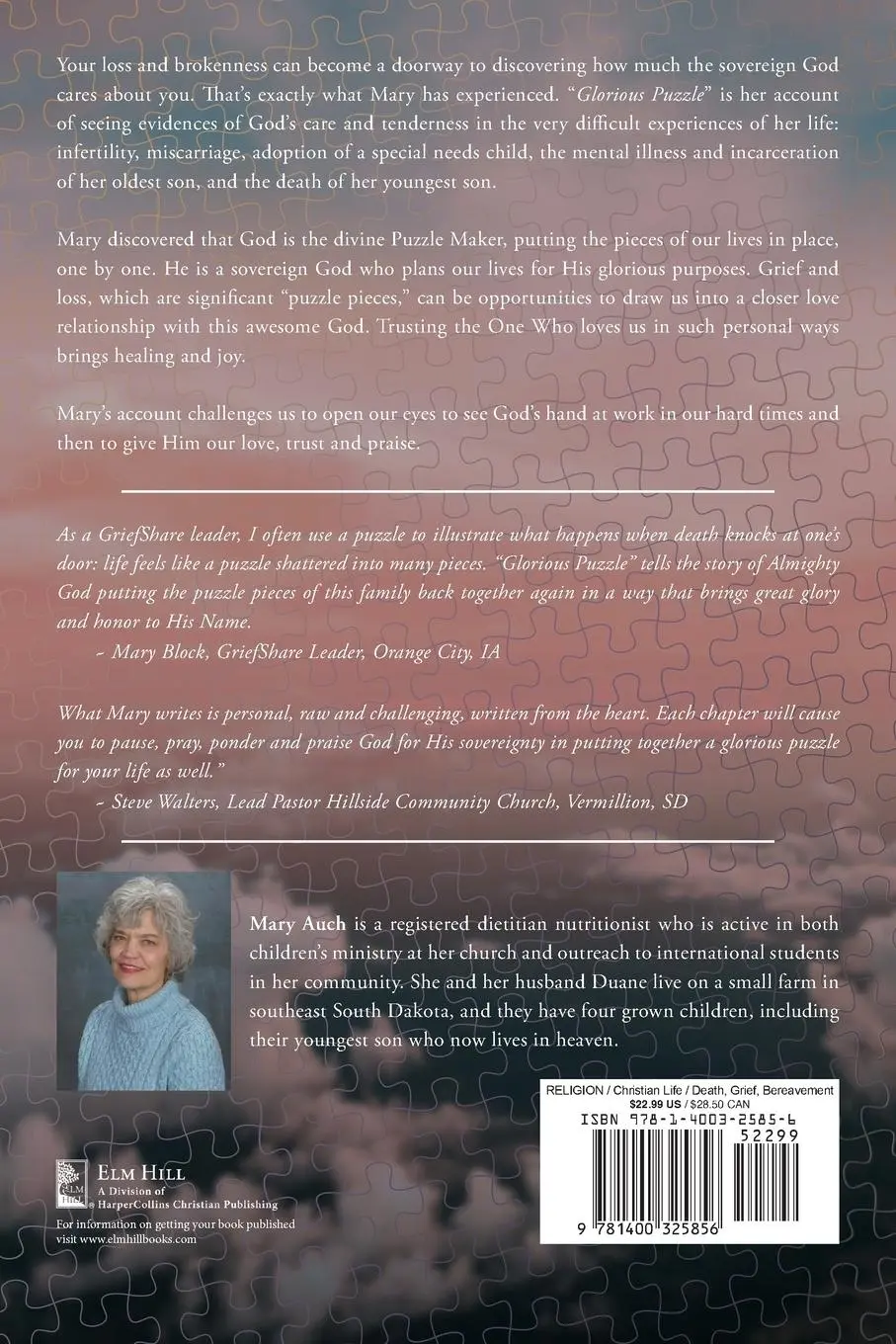 Rückseite: 9781400325856 | The Glorious Puzzle | A Personal Experience of the Sovereignty of God