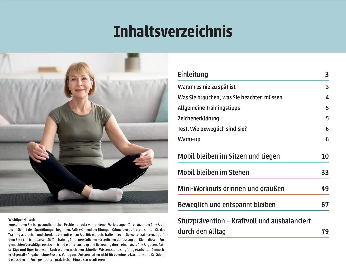 Bild: 9783625195856 | Fit und mobil bleiben I Aktiv im Alter | Zöll | Buch | Spiralbindung