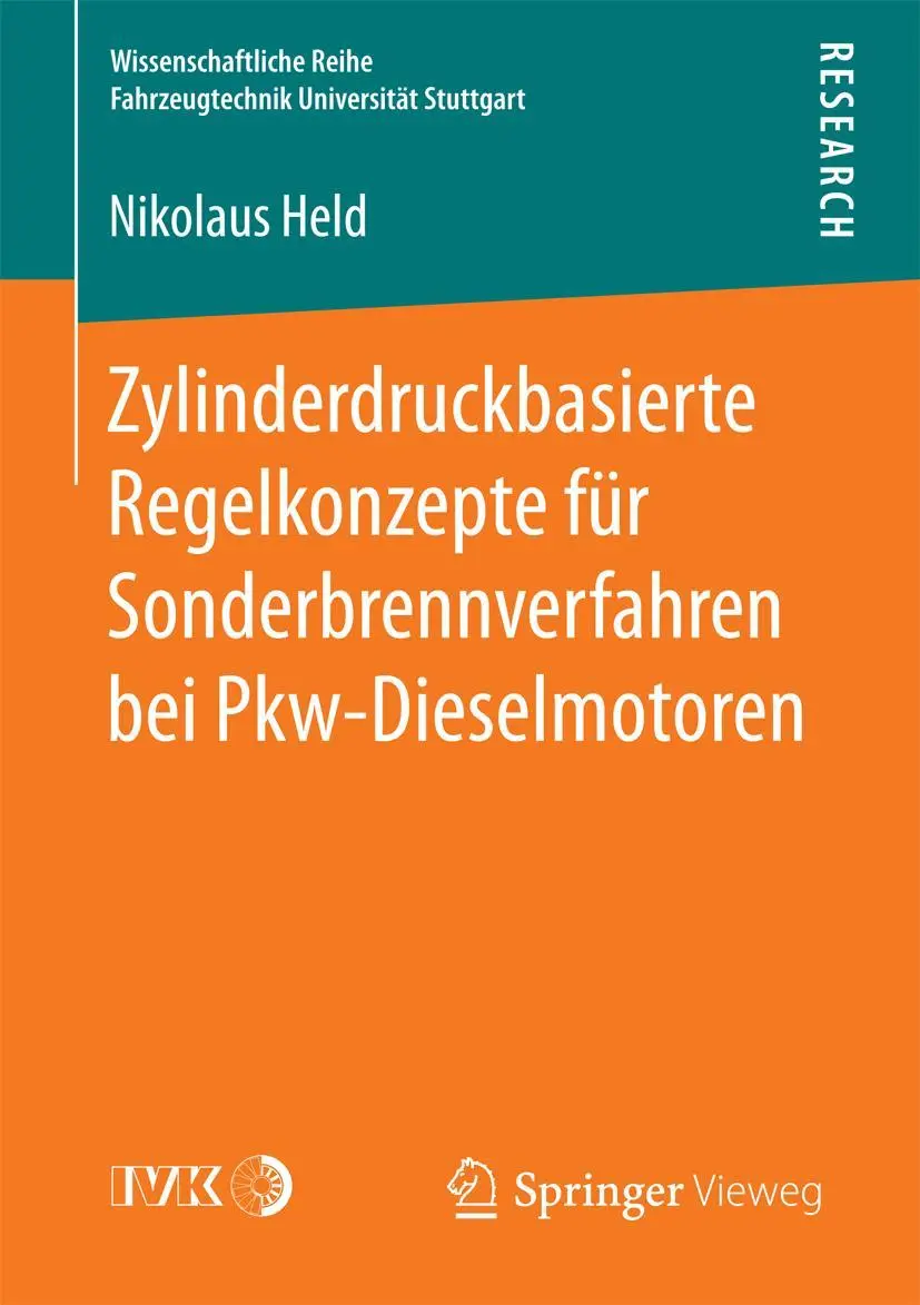 Cover: 9783658175856 | Zylinderdruckbasierte Regelkonzepte für Sonderbrennverfahren bei...