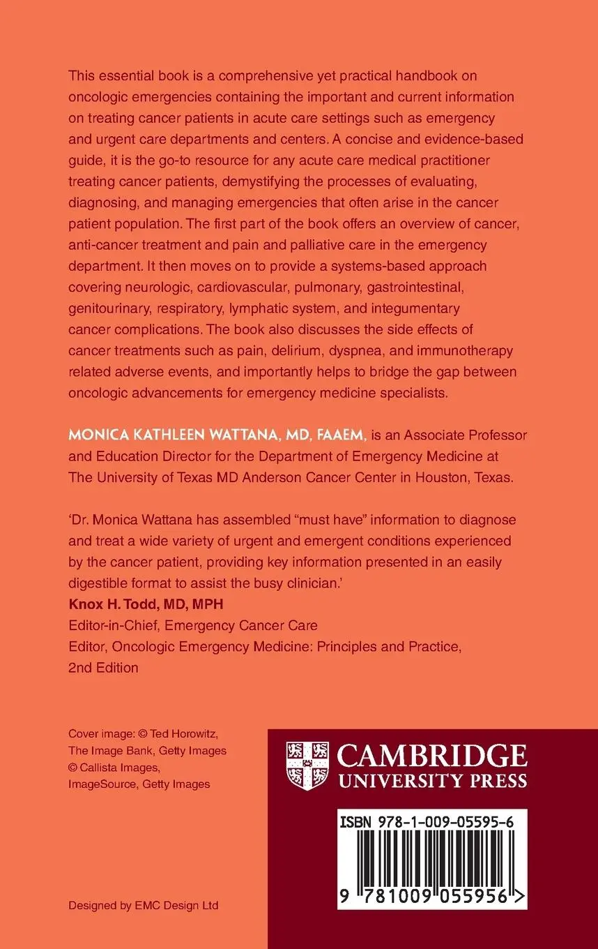 Rückseite: 9781009055956 | Pocket Guide to Oncologic Emergencies | Monica Kathleen Wattana | Buch