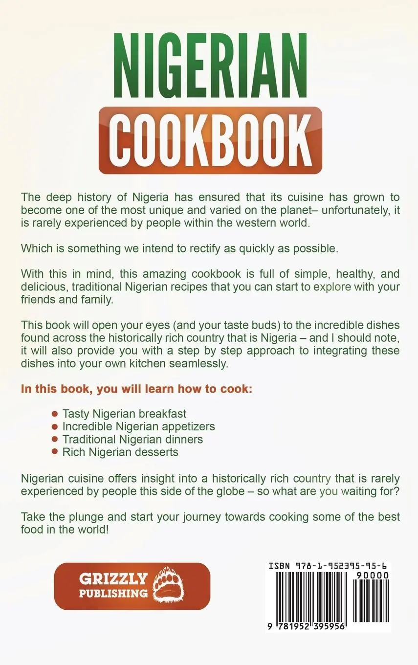 Rückseite: 9781952395956 | Nigerian Cookbook | Traditional Nigerian Recipes Made Easy | Buch
