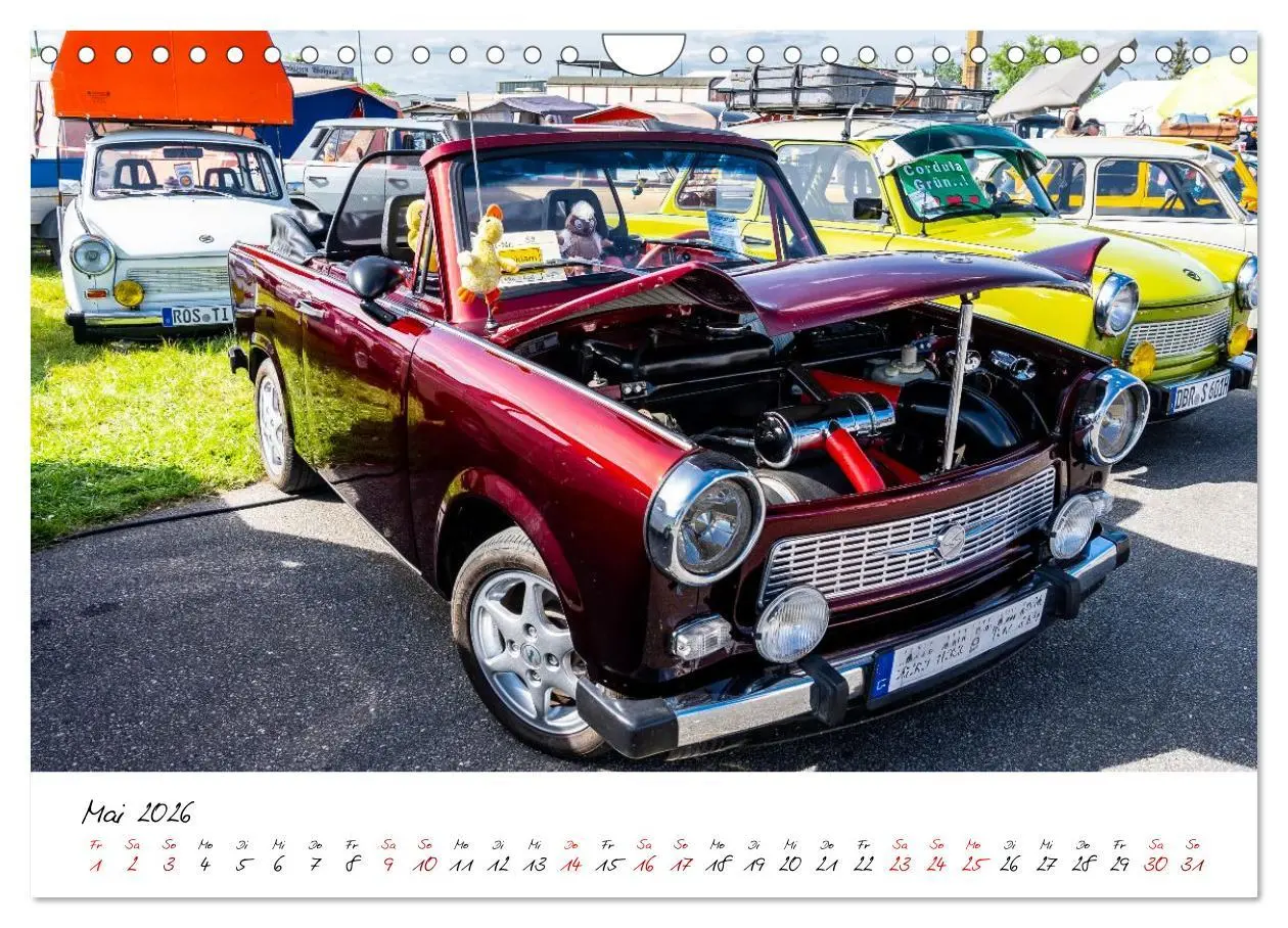 Bild: 9783516595956 | Trabi-Treffen (Wandkalender 2026 DIN A4 quer), CALVENDO Monatskalender