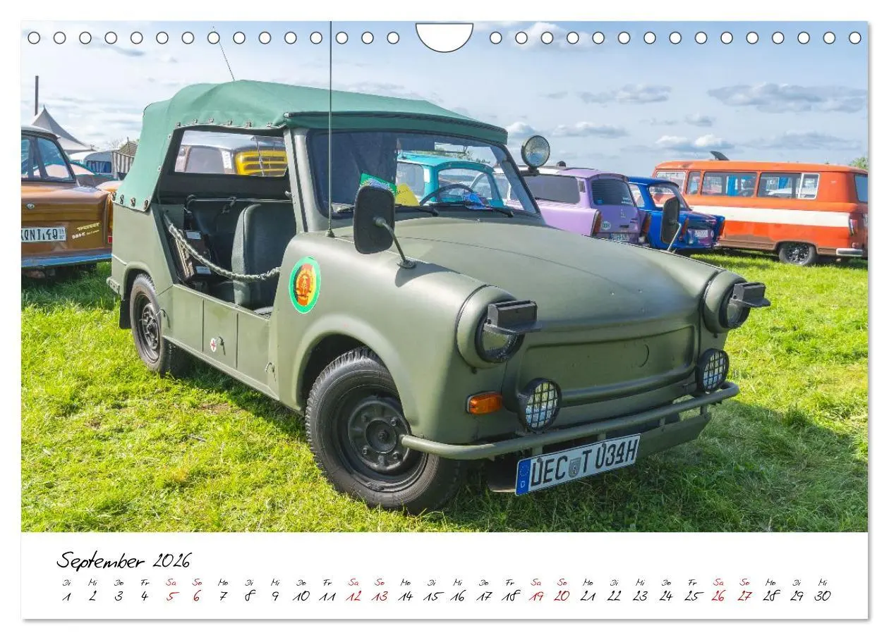 Bild: 9783516595956 | Trabi-Treffen (Wandkalender 2026 DIN A4 quer), CALVENDO Monatskalender