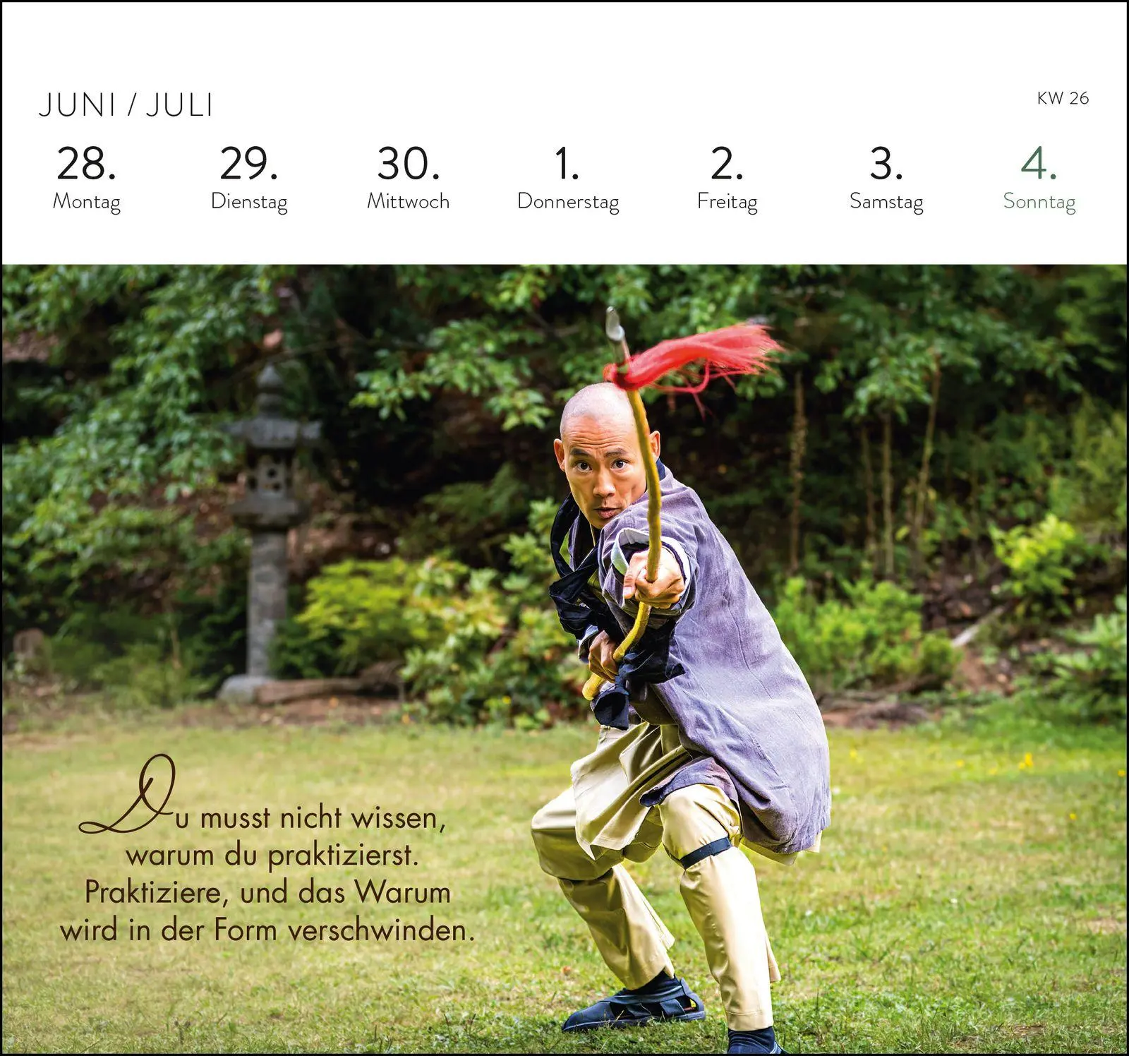 Bild: 4251693906056 | Postkartenkalender 2027: Shaolin Spirit | Shi Heng Yi | Kalender