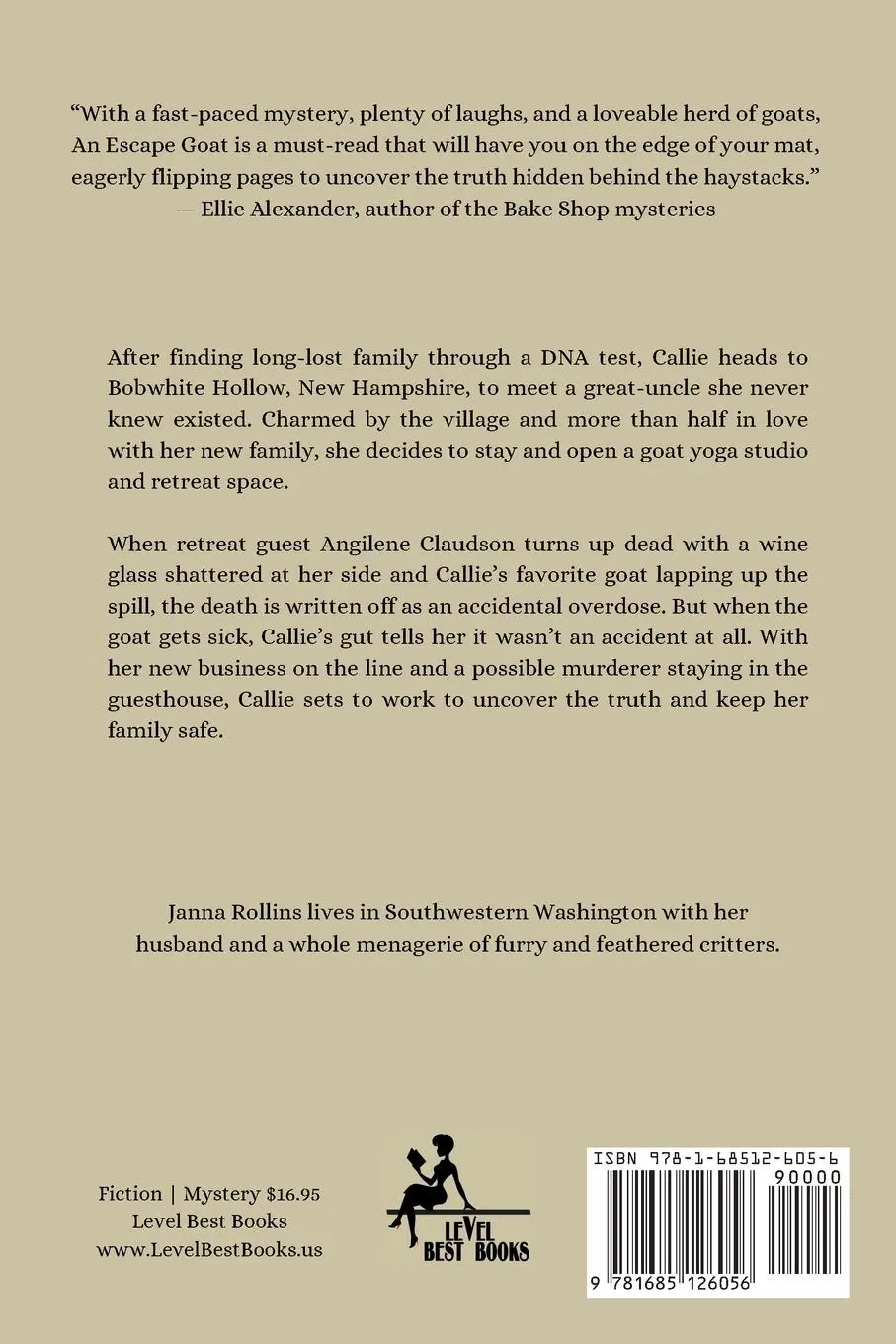 Rückseite: 9781685126056 | An Escape Goat | A Zen Goat Mystery | Janna Rollins | Taschenbuch