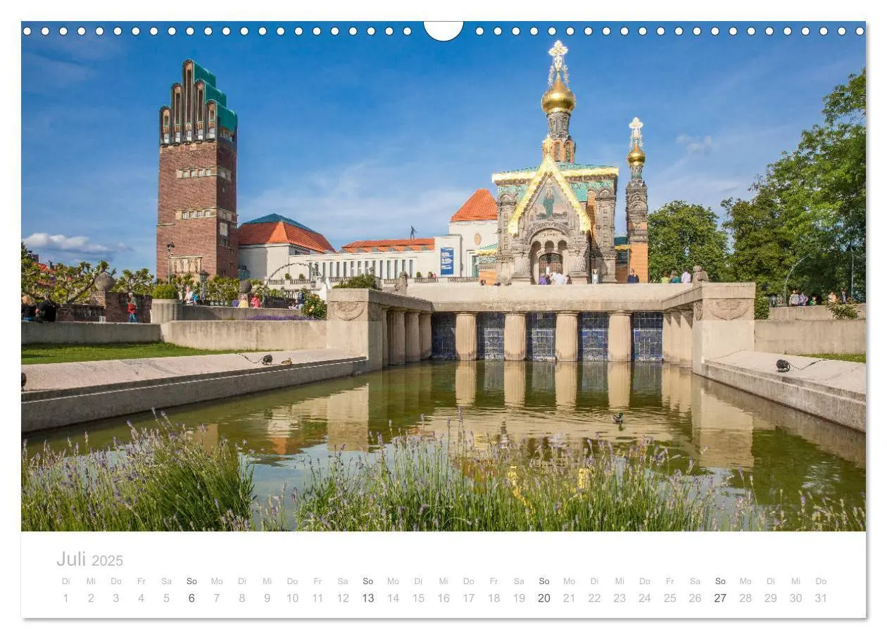 Bild: 9783435376056 | Darmstadt - Gärten, Kunst, Architektur (Wandkalender 2025 DIN A3...