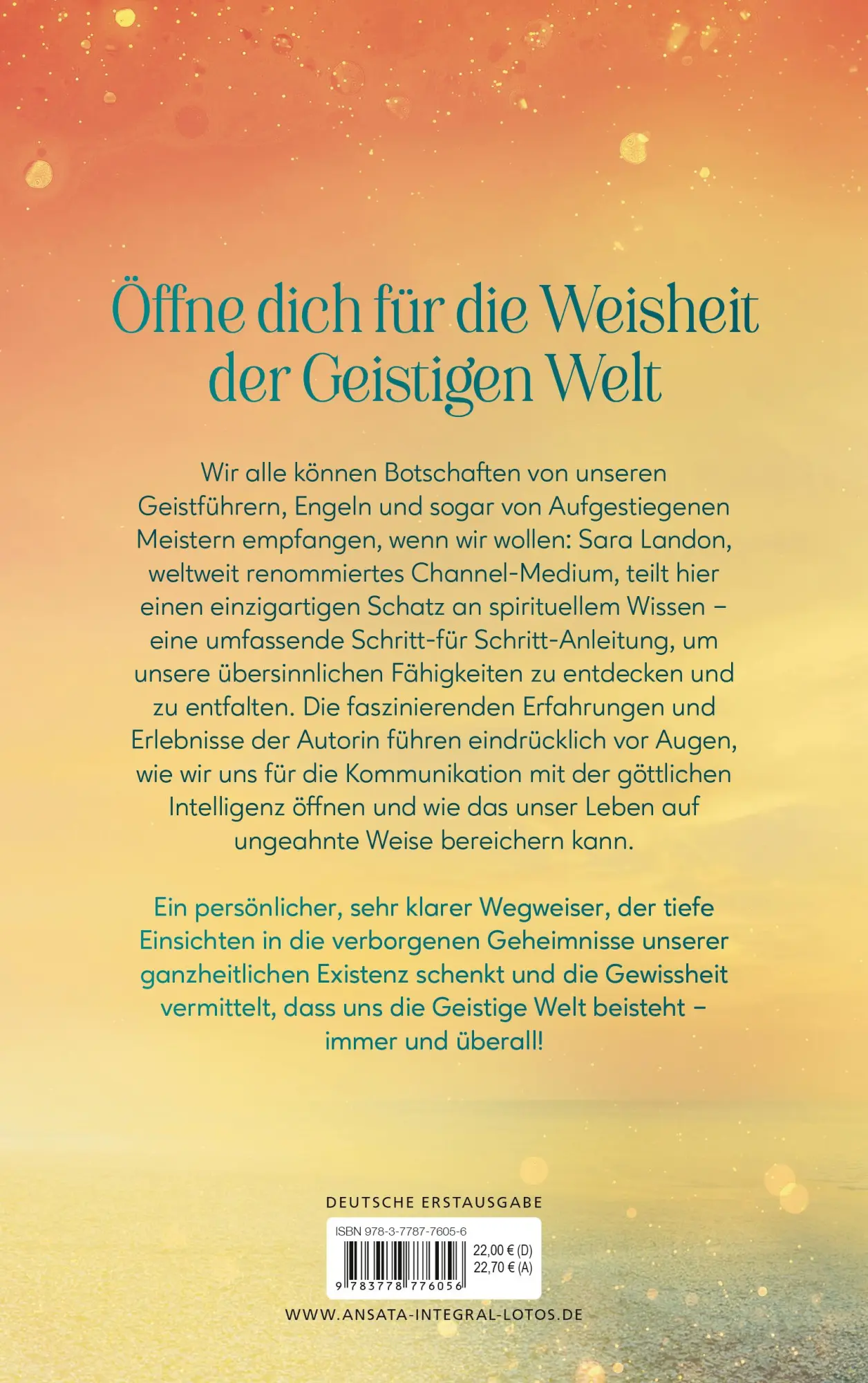 Bild: 9783778776056 | Channeln | Sara Landon | Buch | 272 S. | Deutsch | 2025 | Ansata