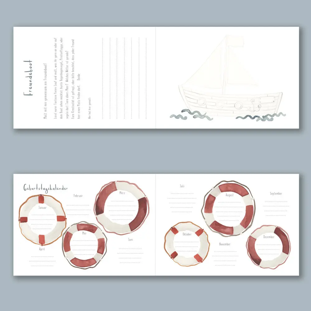 Bild: 9783948816056 | Freundebuch Kindergarten und Schule - Meer | elliet | Buch | Gebunden