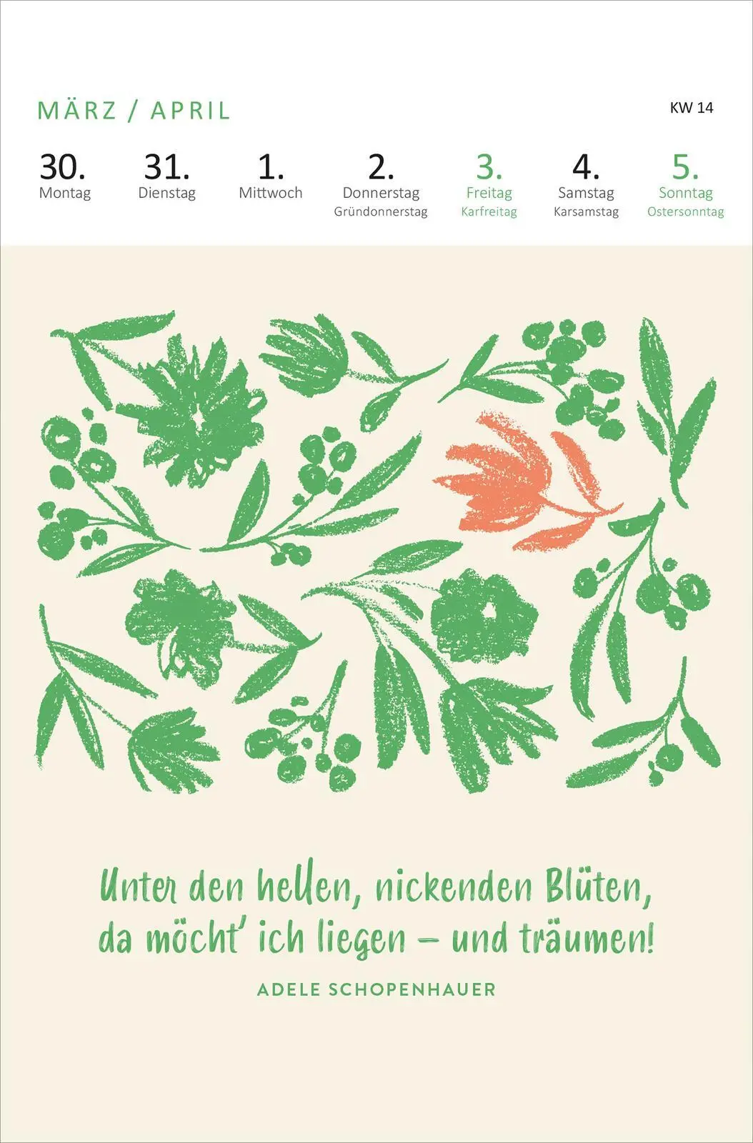 Bild: 4014489136156 | Wochenkalender Wald, Wiese &amp; wunderbar 2026 | Kalender | 27 S. | 2026