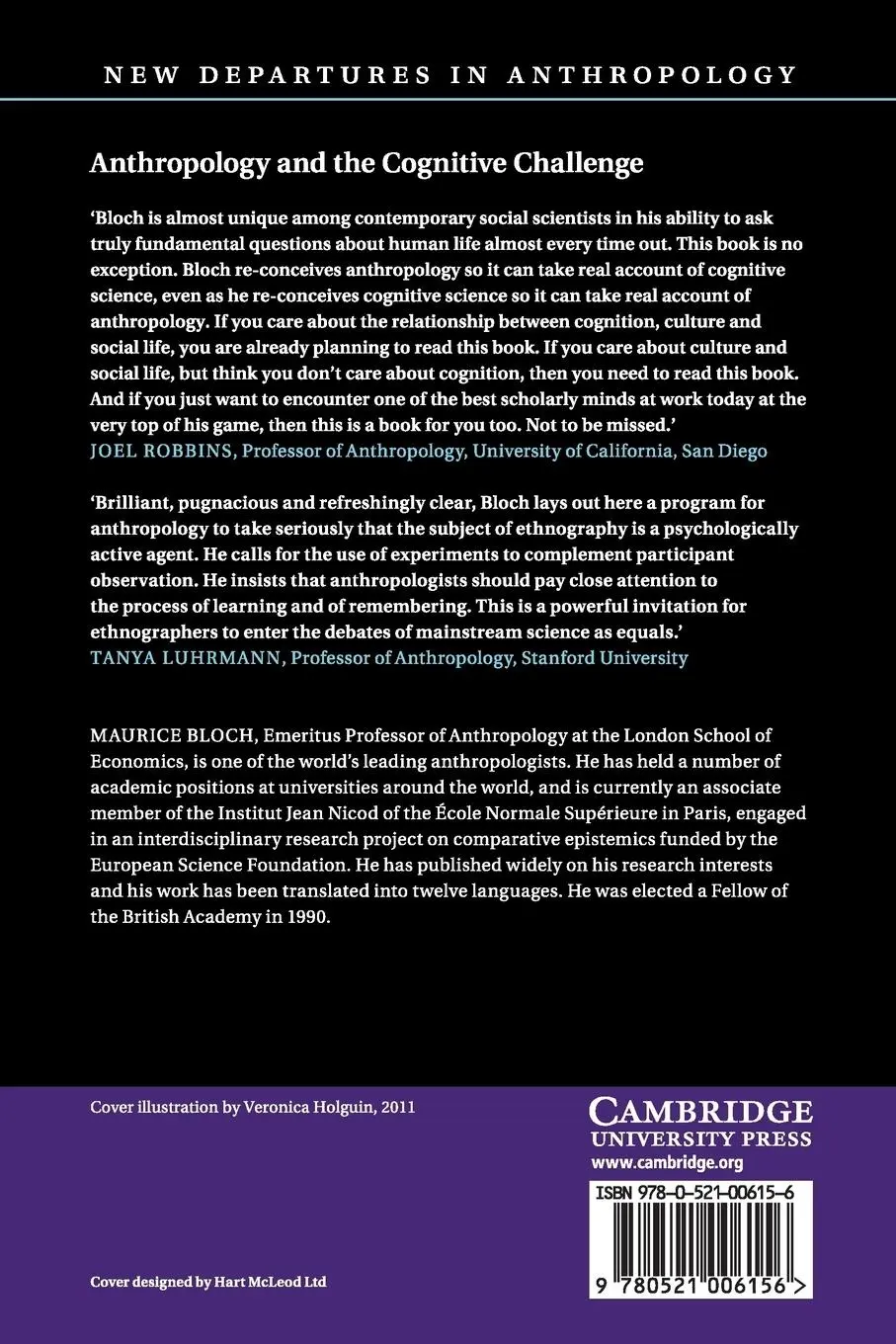Rückseite: 9780521006156 | Anthropology and the Cognitive Challenge | Maurice Bloch | Taschenbuch
