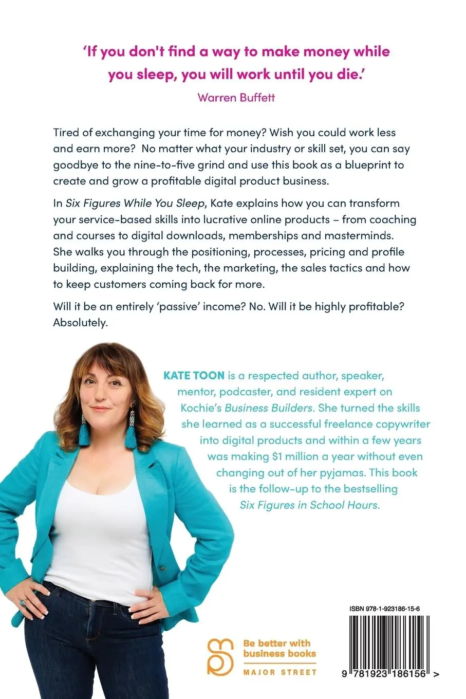 Rückseite: 9781923186156 | Six Figures While You Sleep | Kate Toon | Taschenbuch | Englisch