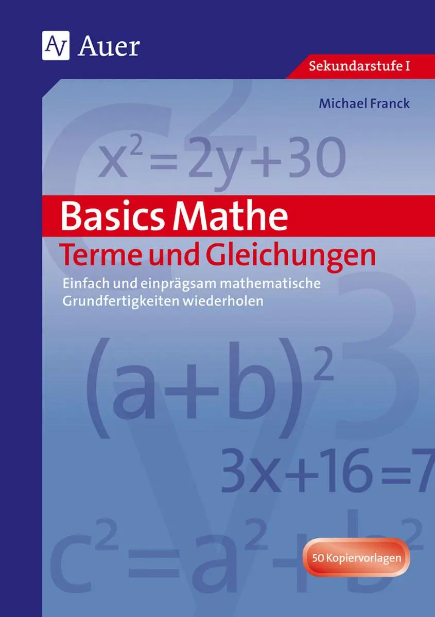 Cover: 9783403066156 | Basics Mathe: Terme und Gleichungen | Hans Schmidt | Broschüre | 60 S.