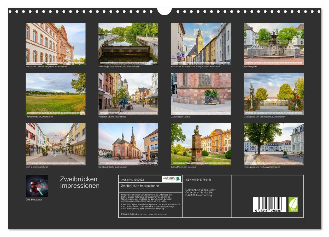 Bild: 9783457766156 | Zweibrücken Impressionen (Wandkalender 2026 DIN A3 quer), CALVENDO...