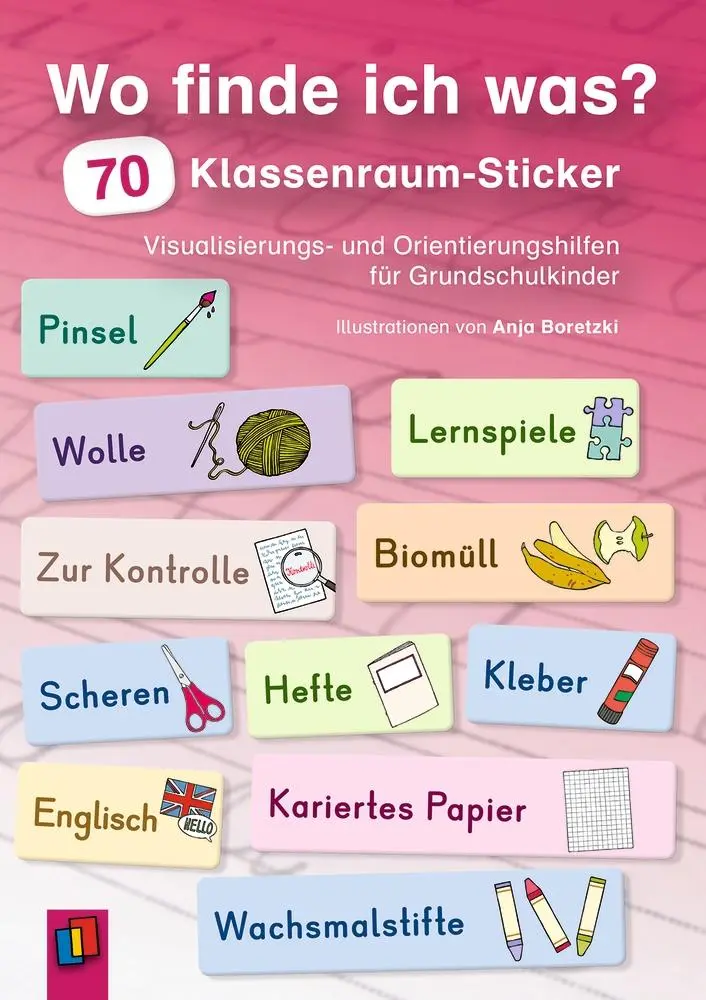Cover: 9783834646156 | Wo finde ich was? 70 Klassenraum-Sticker | Ruhr | Broschüre | 8 S.
