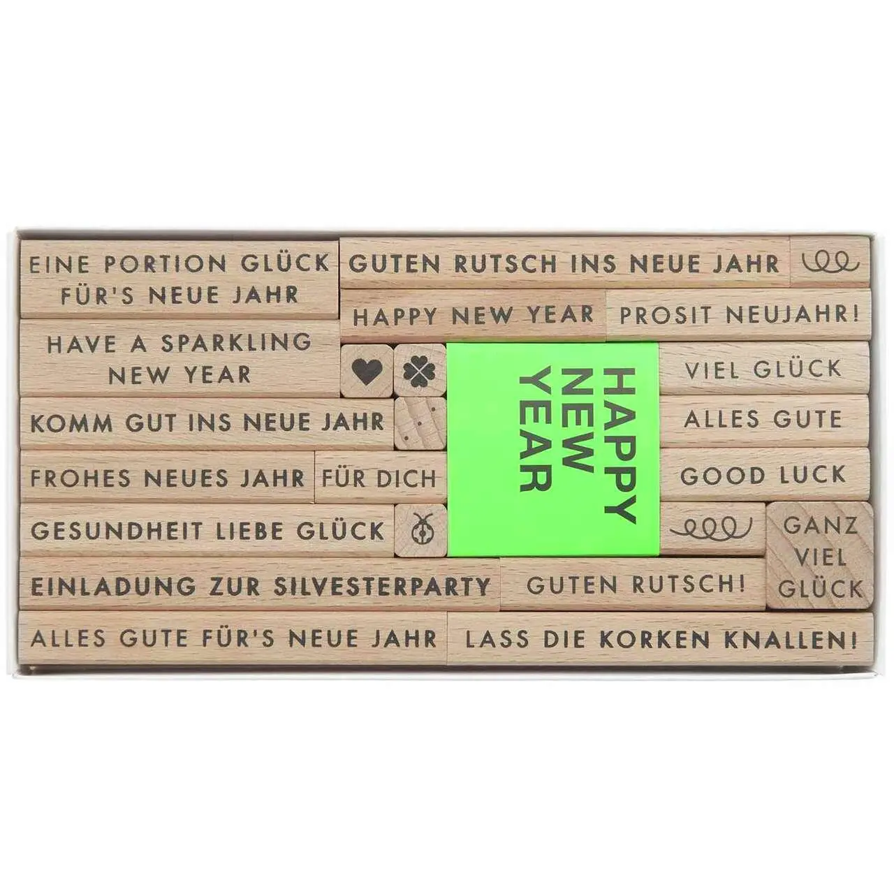 Stempelset Happy New Year FSC 100%
