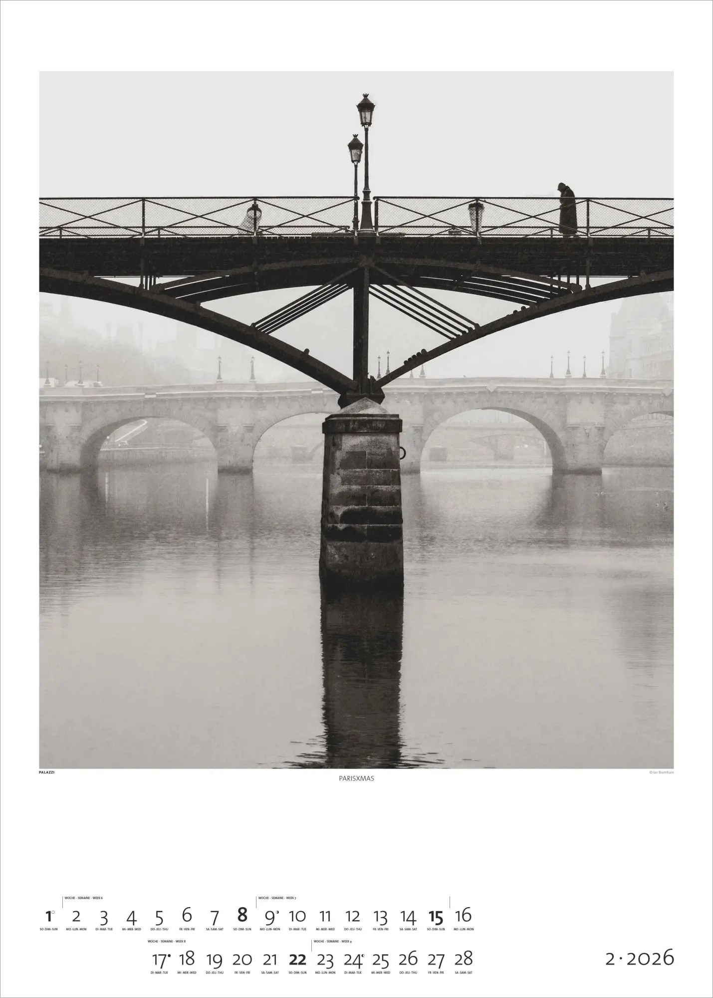 Bild: 4069095006256 | Black &amp; White 2026 - Bildkalender 50x70 cm - Wandkalender XL -...