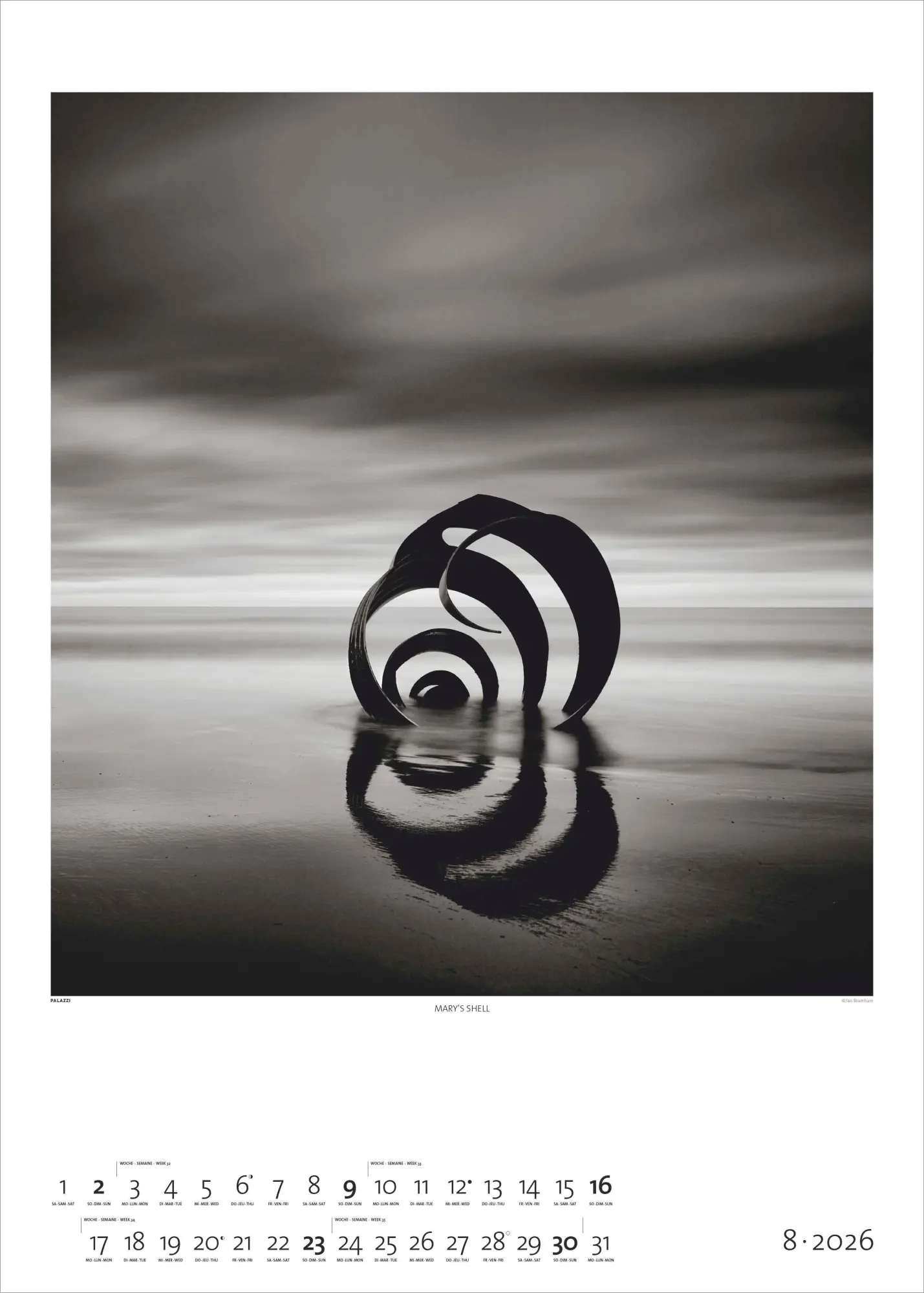 Bild: 4069095006256 | Black &amp; White 2026 - Bildkalender 50x70 cm - Wandkalender XL -...