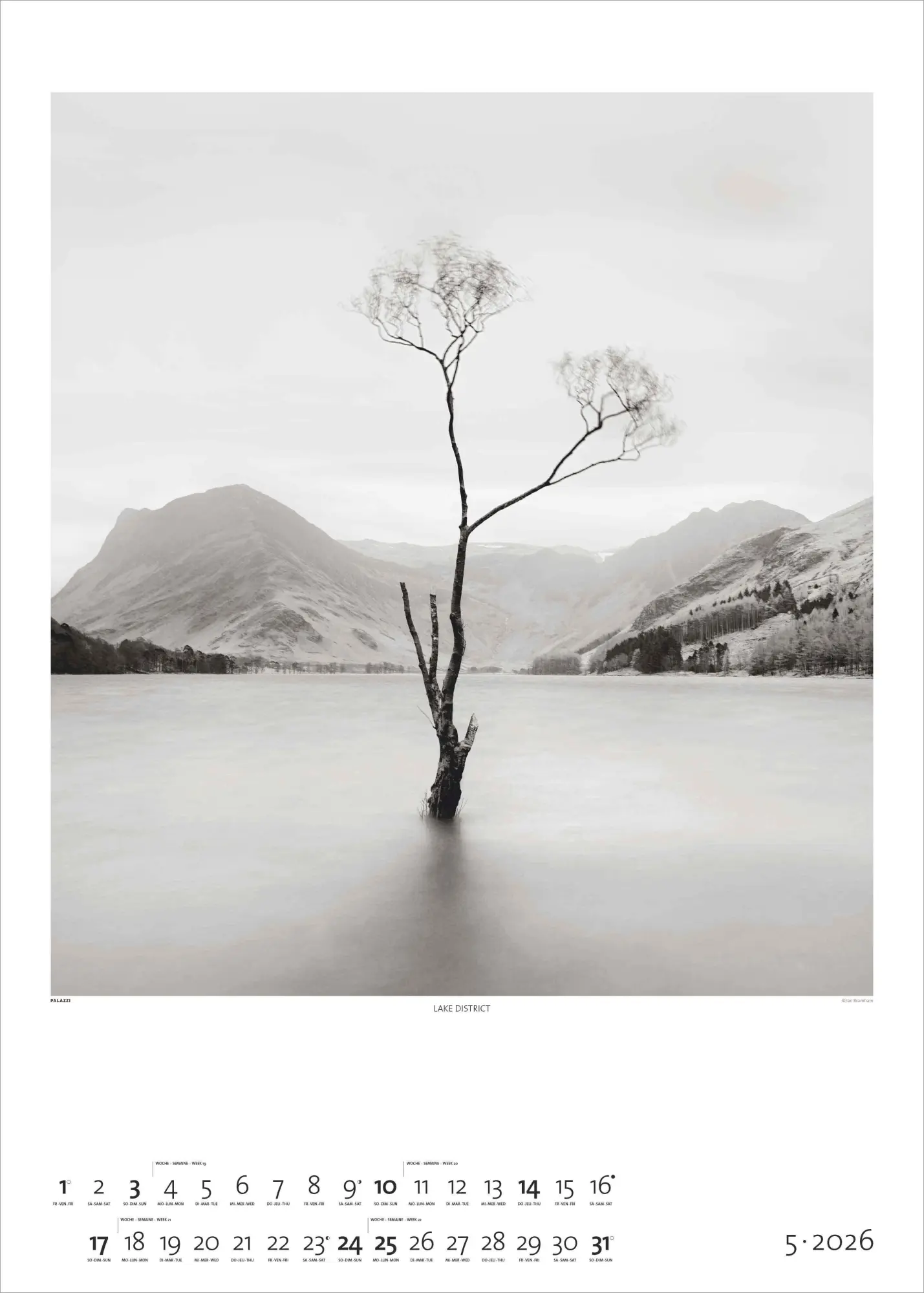 Bild: 4069095006256 | Black &amp; White 2026 - Bildkalender 50x70 cm - Wandkalender XL -...