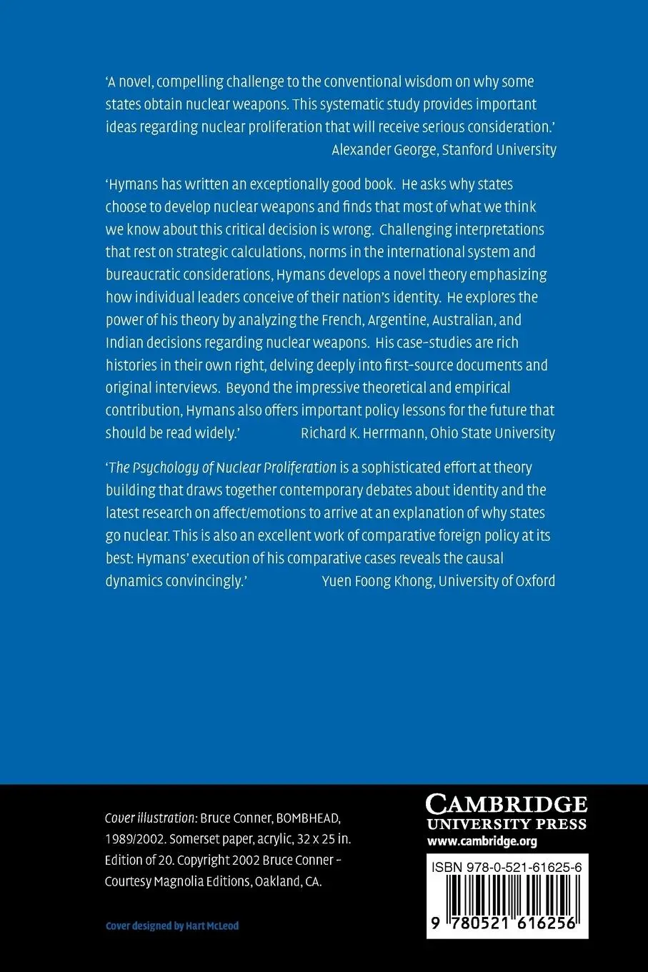 Rückseite: 9780521616256 | The Psychology of Nuclear Proliferation | Jacques E. C. Hymans | Buch