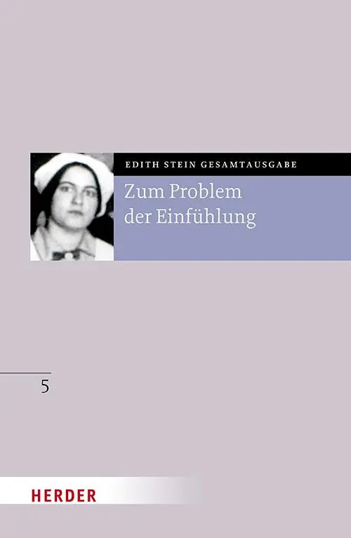 Cover: 9783451026256 | Zum Problem der Einfühlung | Edith Stein | Buch | 200 S. | Deutsch