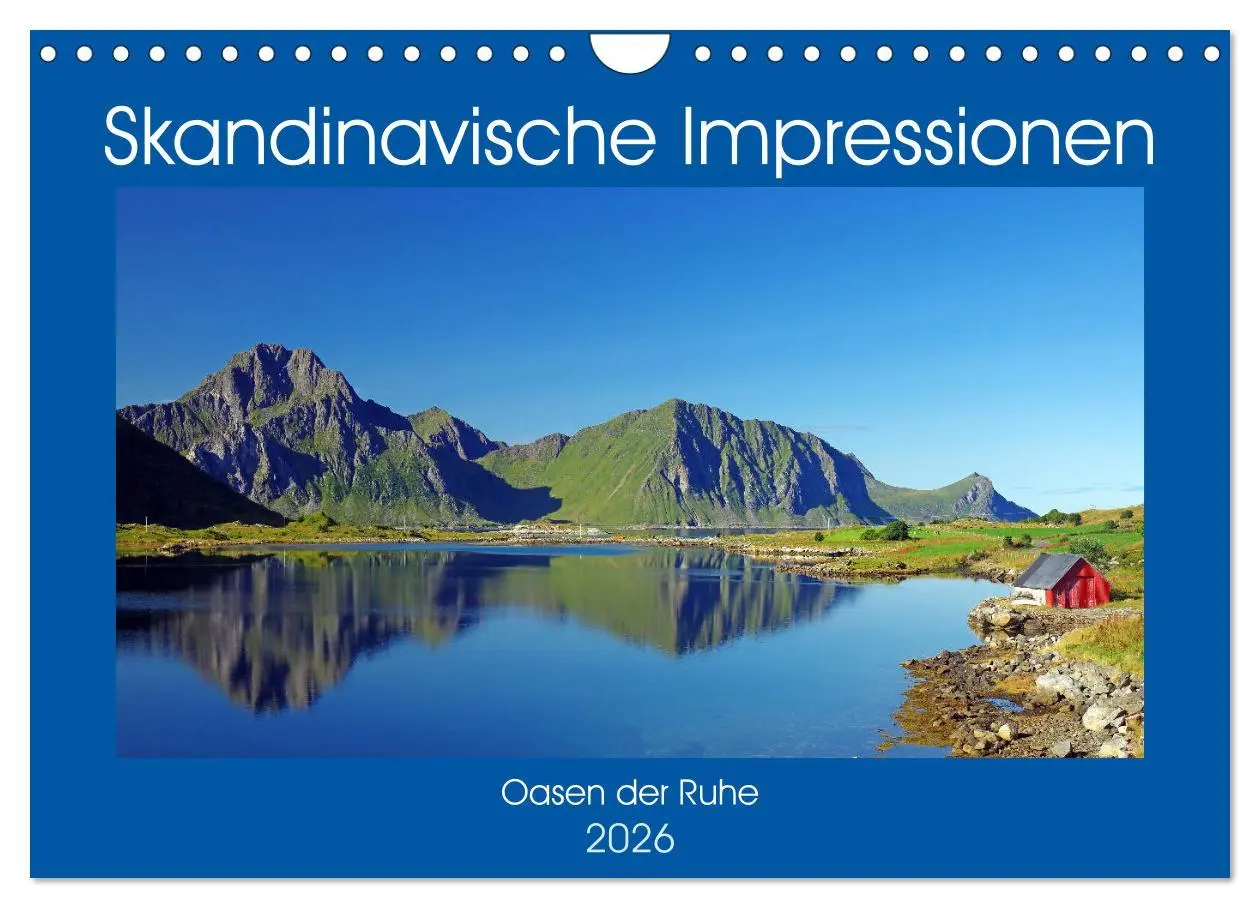 Cover: 9783516226256 | Skandinavische Impressionen - Oasen der Ruhe (Wandkalender 2026 DIN...