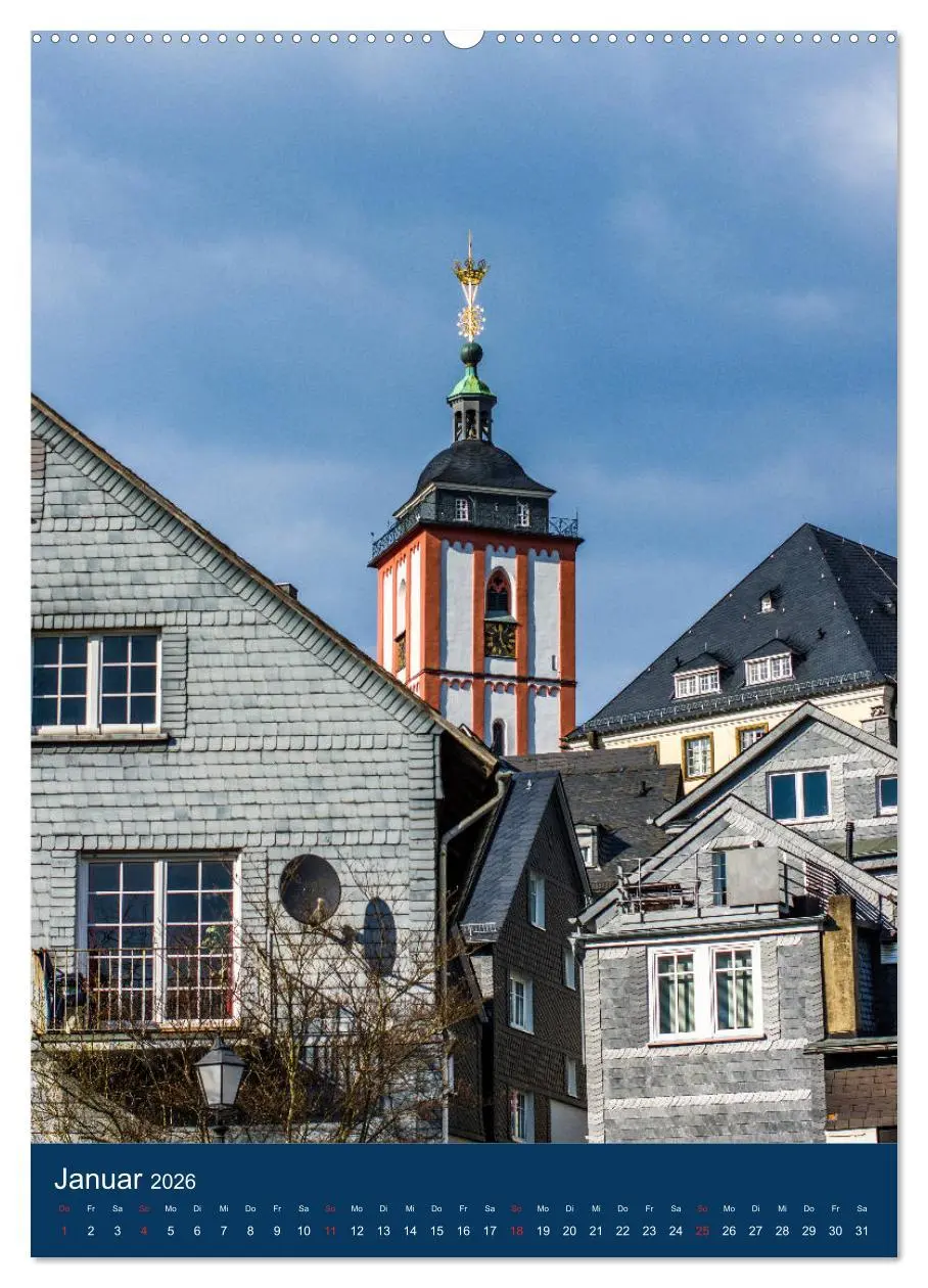 Bild: 9783516396256 | Siegener Stadtansichten (Wandkalender 2026 DIN A2 hoch), CALVENDO...