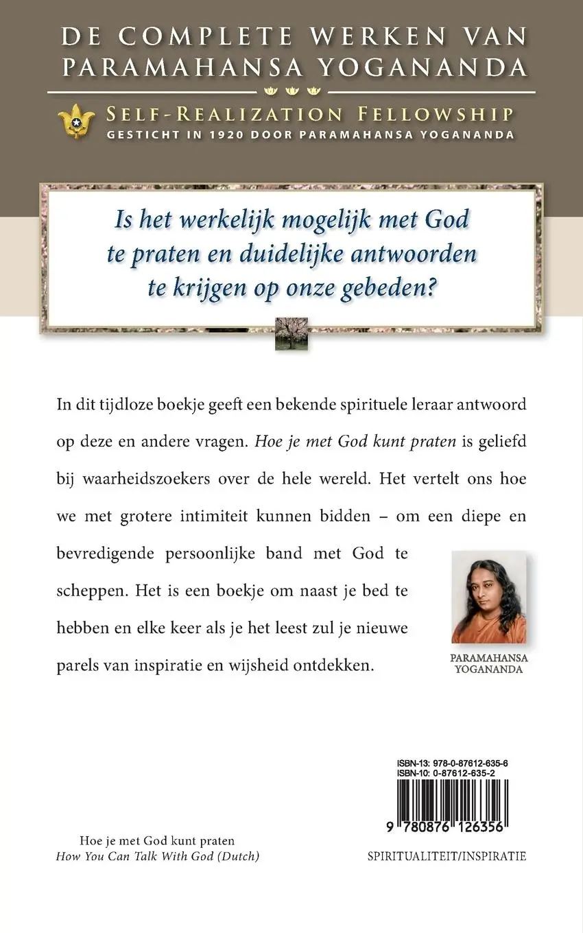 Rückseite: 9780876126356 | Hoe je met God kunt praten - How You Can Talk With God (Dutch) | Buch