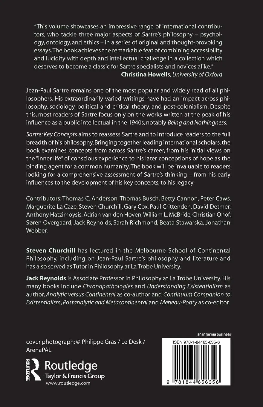 Rückseite: 9781844656356 | Jean-Paul Sartre | Key Concepts | Steven Churchill (u. a.) | Buch