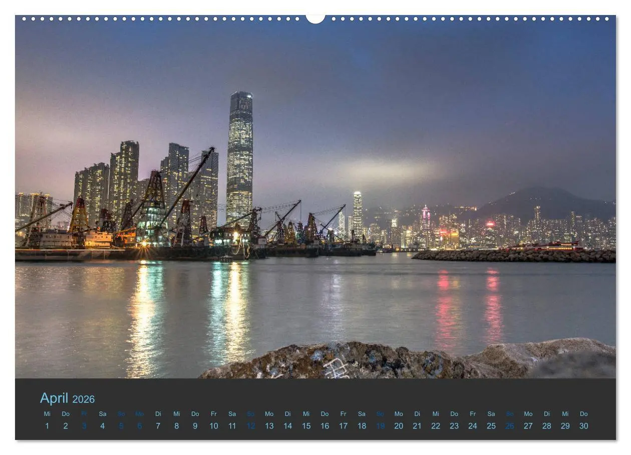 Bild: 9783457746356 | Hong Kong - Skylines (hochwertiger Premium Wandkalender 2026 DIN A2...