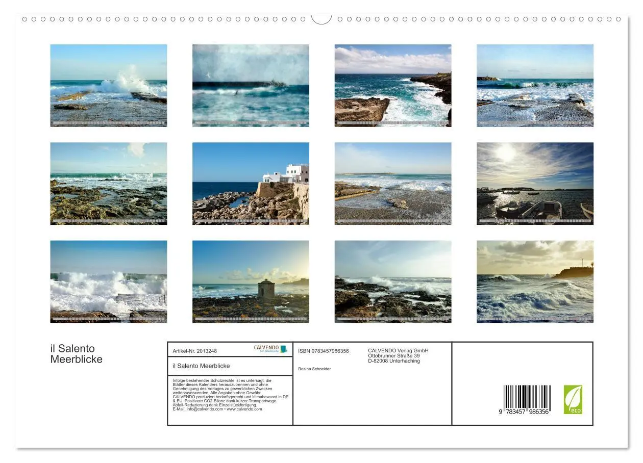 Bild: 9783457986356 | il Salento Meerblicke (hochwertiger Premium Wandkalender 2026 DIN...