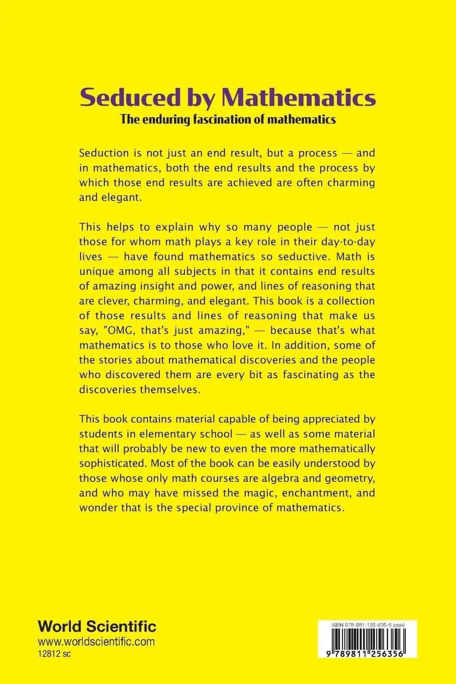 Rückseite: 9789811256356 | SEDUCED BY MATHEMATICS | James D Stein | Taschenbuch | Englisch | 2022